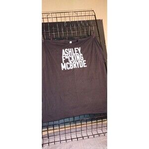 Tultex Black Ashley McBryde Graphic Print Crew Neck Cotton Tee XXXL